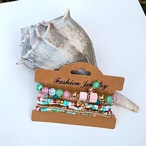 NWT Boho Style Fashion  Beaded Bracelets